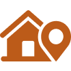 House and pin icon