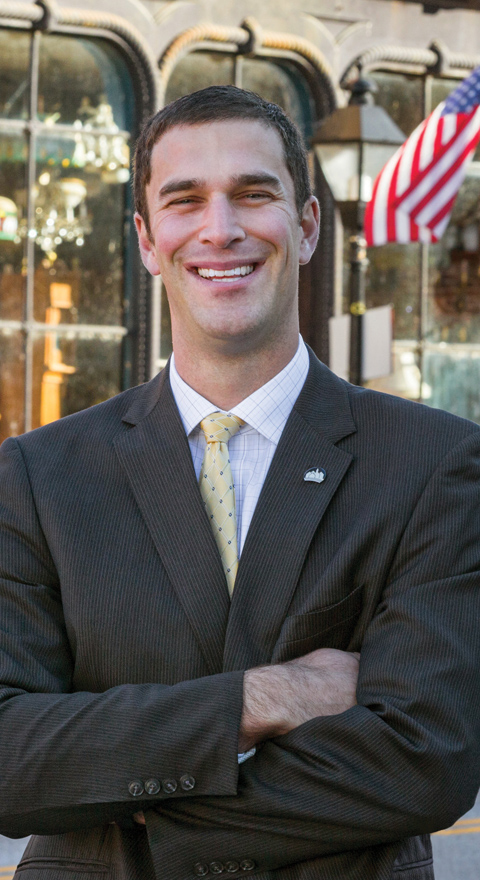 Craig Garofalo posing for photo in Hallowell